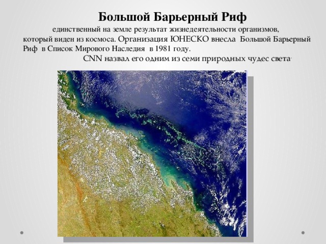 Презентация большой барьерный риф 7 класс