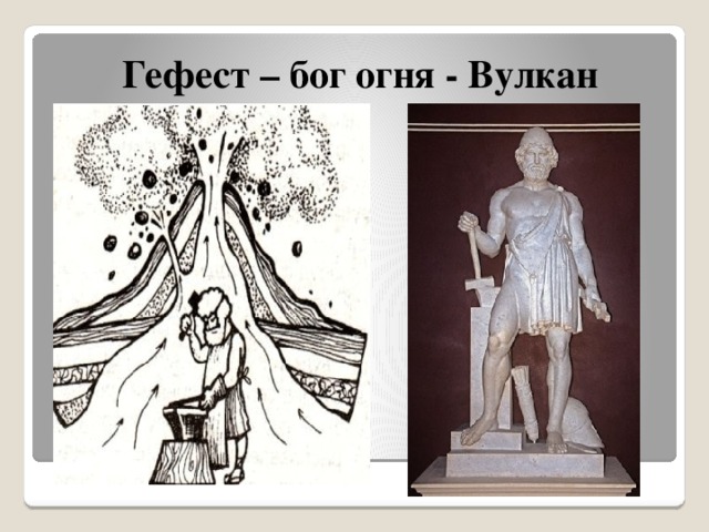 Гефест – бог огня - Вулкан