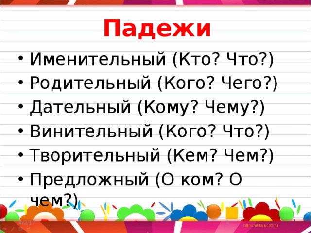 Дательный падеж презентация