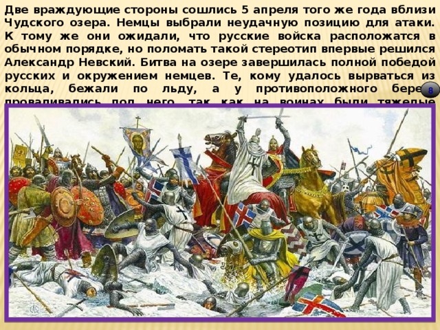 Невская и ледовое побоище таблица. Битва на Чудском озере 1242 год Ледовое побоище. Войска Невского на Чудском озере.