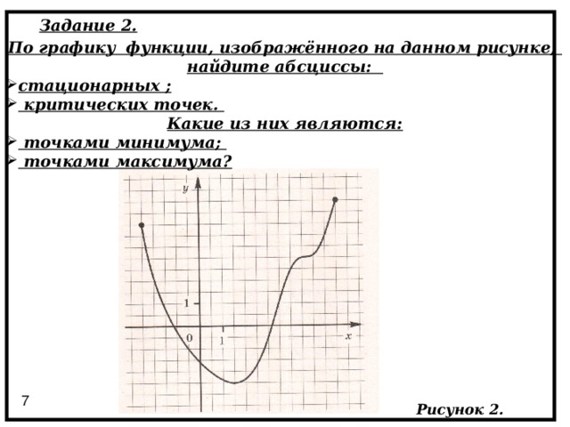 Найдите критические точки функции график которой изображен на рисунке 109