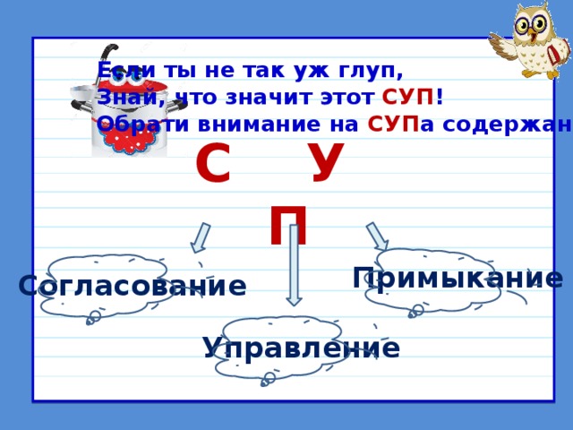 Тест Виды связи в словосочетании