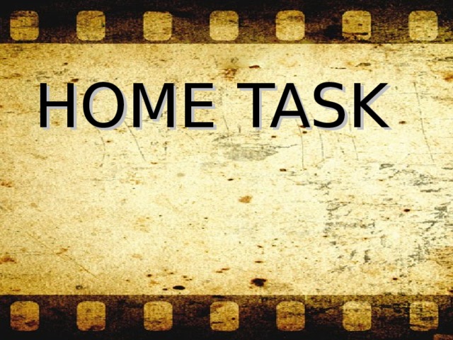 HOME TASK