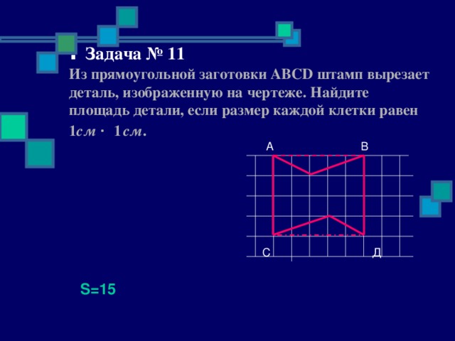 Площадь детали