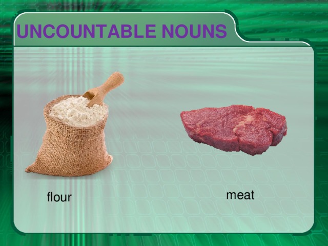 Meat неисчисляемое