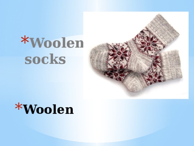 Woolen socks Вставка рисунка Woolen 