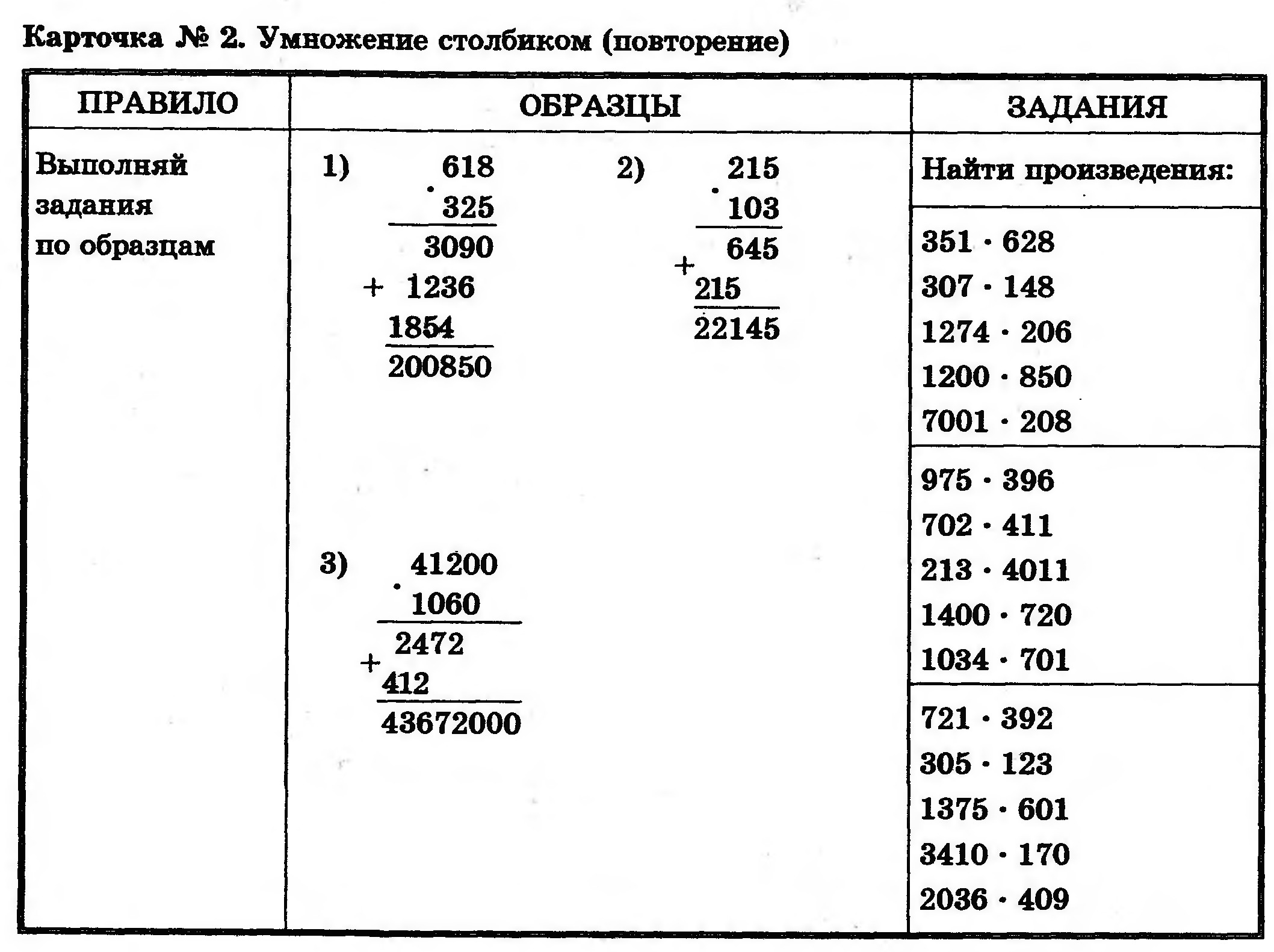 Индивидуальная работа для 5 - 6 классов