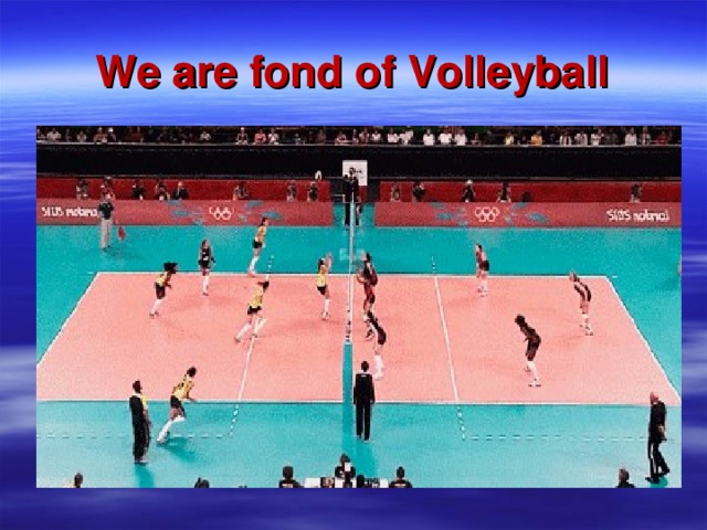 We are fond of Volleyball 