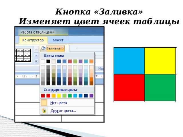 Рисунок переделать в таблицу