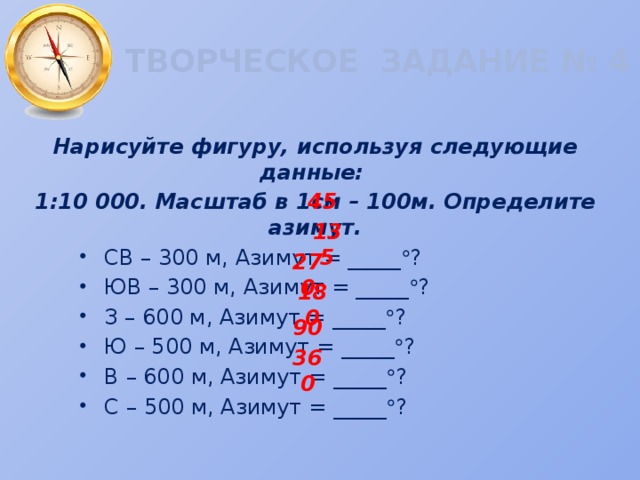 Изобразите расстояние 400 м в масштабах