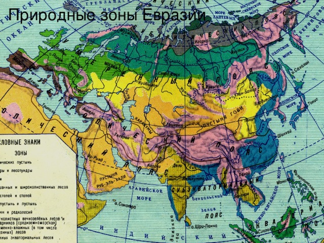 Самое сухое место в евразии. Карта природные зоны Евразии 7 класс география. Природные зоны материка Евразия. Природные зоны на материке Евразия на карте.