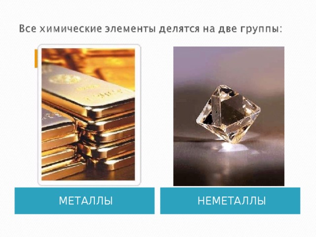 МЕТАЛЛЫ НЕМЕТАЛЛЫ 