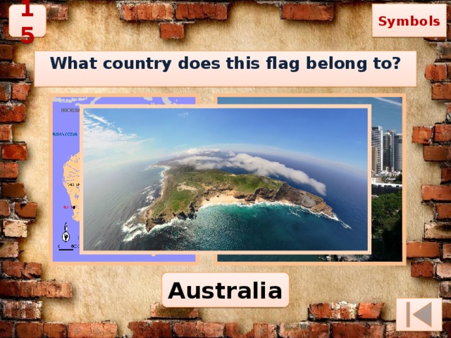 Symbols 15 What country does this flag belong to?  Australia 