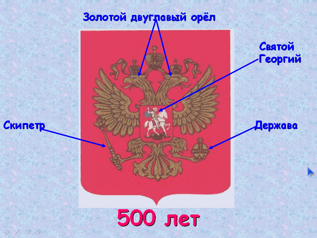 Что держит герб. Что держит Орел на гербе России. Двуглавый Орел скипетр и держава. Вухглавый орёл в лапах. Что держит двуглавый Орел скипетр и.