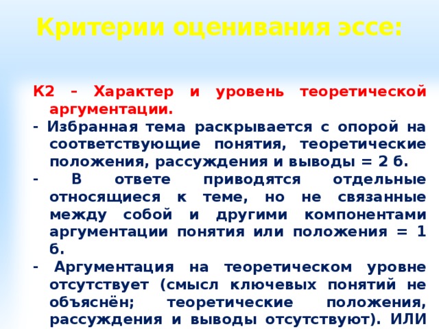 Аргументация на теоретическом уровне эссе заочные институты в москве