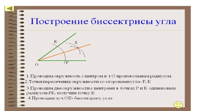 Как нарисовать биссектрису угла с помощью циркуля