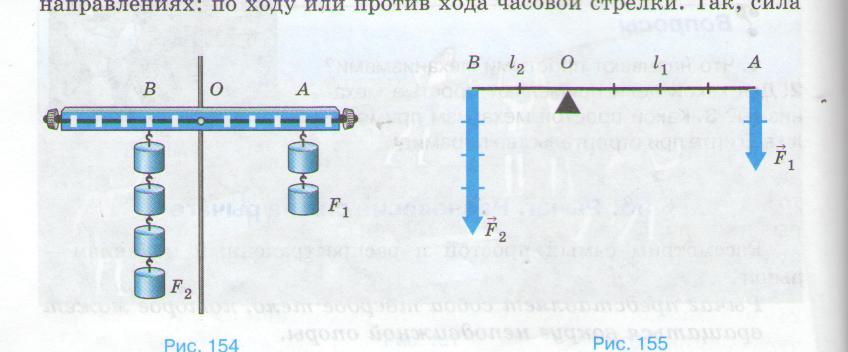 Рассказывая о рычаге девочка нарисовала схему рычага в равновесии укажите какая