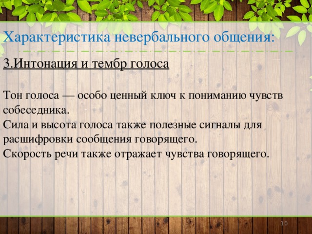 Интонация общения