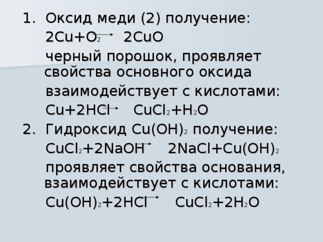 Взаимодействие оксида меди с алюминием