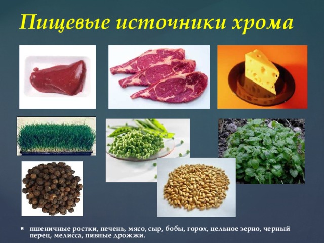 Хром в Продуктах Питания — Таблицы Содержания Богатых …