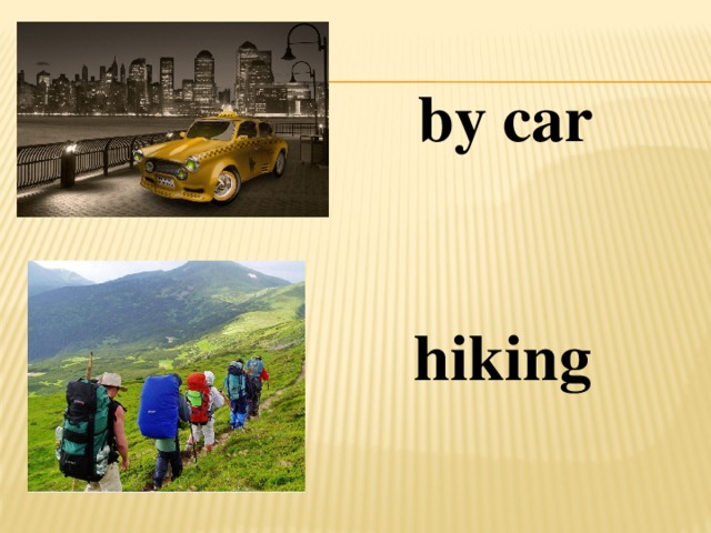 by car hiking 