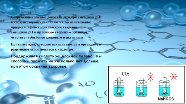 Проект сода в жизни человека