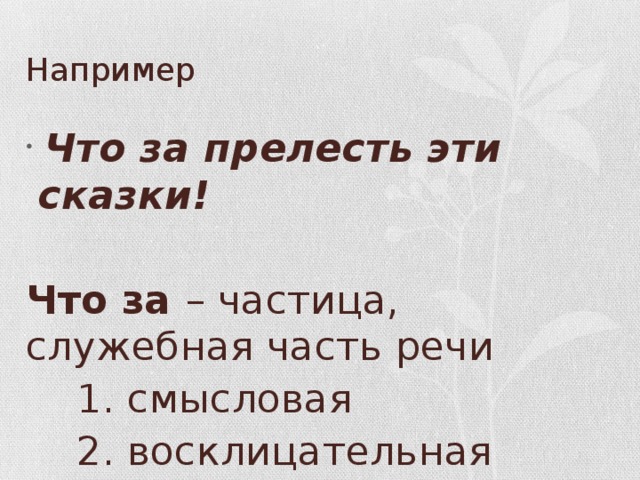 Презентация морфологический разбор частицы 7 класс ладыженская