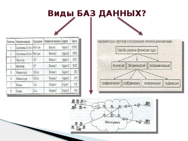 Виды баз