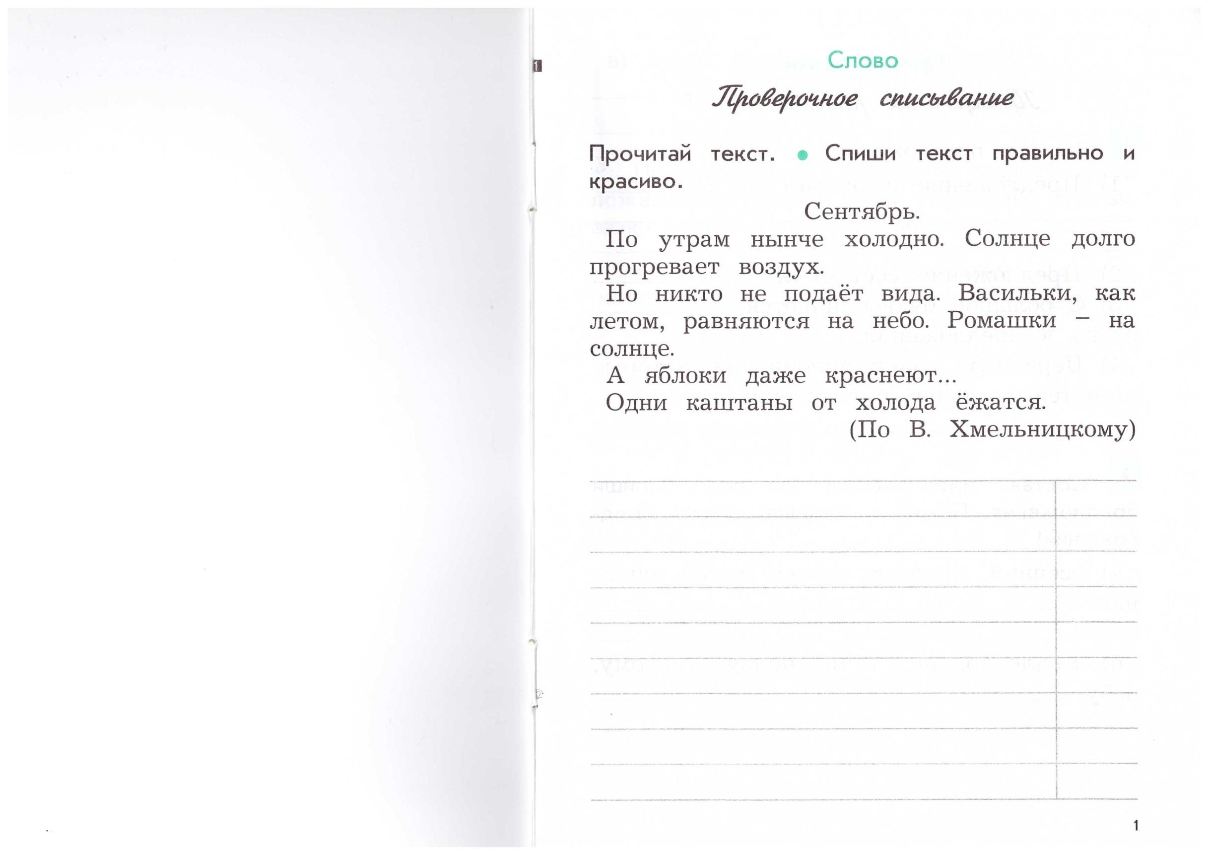 Проверочные работы по русскому 2 класс ответы