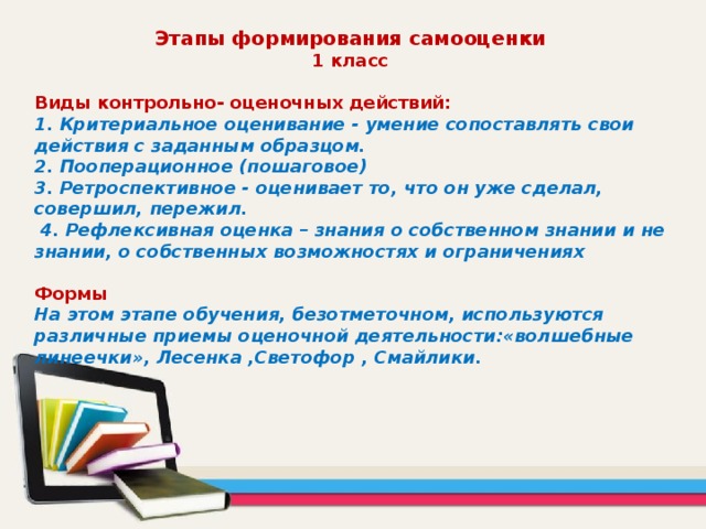 Обратная связь от учителя и использование самооценки презентация