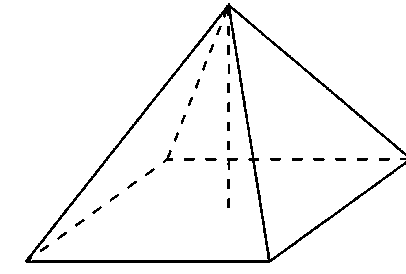 Правильная четырехугольная пирамида геометрия