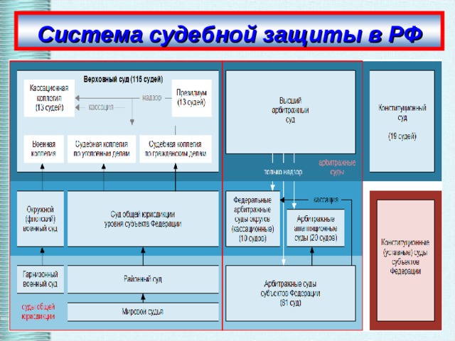 Система судебной защиты в РФ 