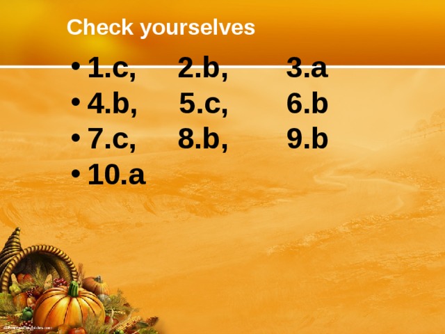Check yourselves