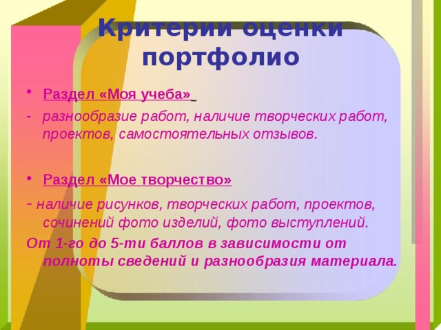 Технология оценки портфолио