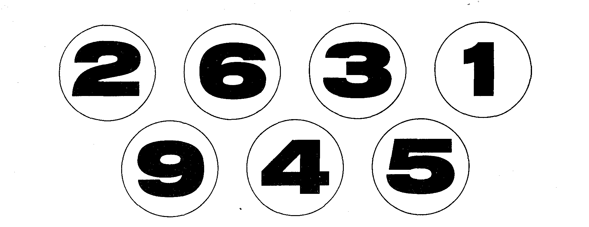 номера на стульчики в детском саду шаблоны 1 и 2