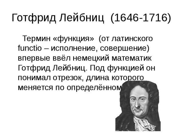 История возникновения понятия функции проект