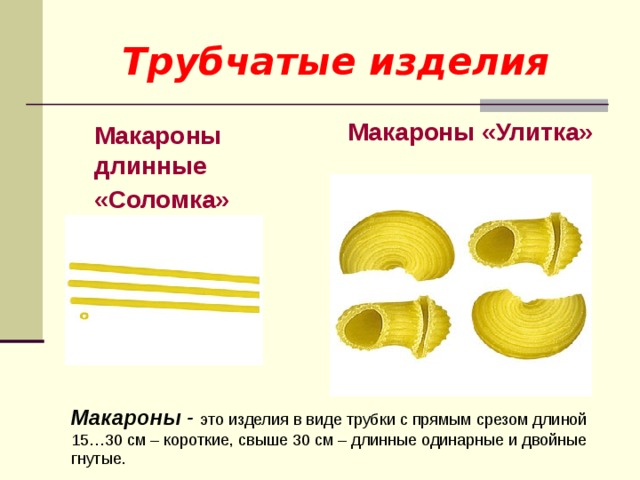 Трубчатые. Трубчатые макаронные изделия виды. Двойные гнутые макаронные изделия. Виды трубчатых изделий. Макаронные изделия в виде короткой прямой трубки с косым срезом.