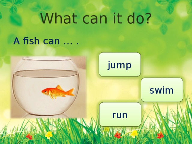 I fish can jump