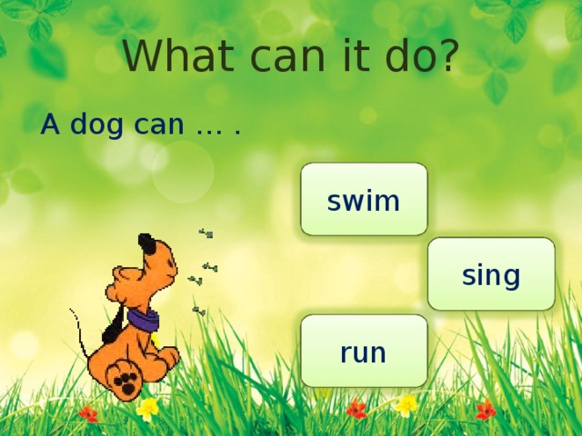 My dog can run and jump. A Dog can Run. Игры на тему what can i do?. A Dog can 2 класс. Английский в картинках для детей интерактивный тренажер.
