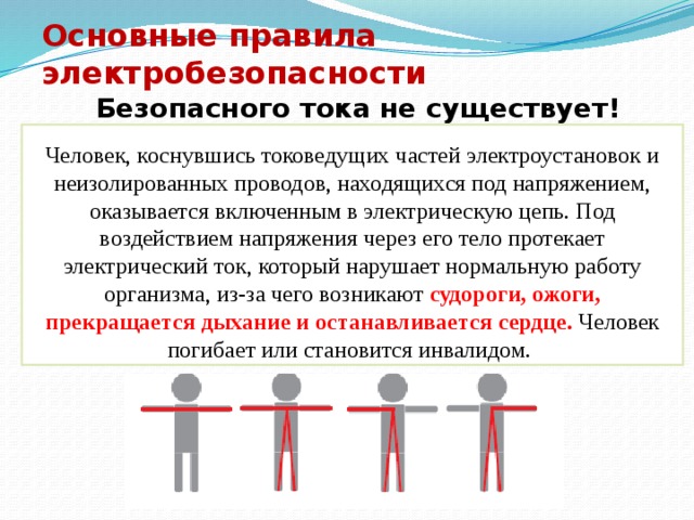 Все термины касающиеся людей. Основное правило электробезопасности. Основы требования электробезопасности. Основное правила по электробезопасности. Основные правила электрической безопасности.