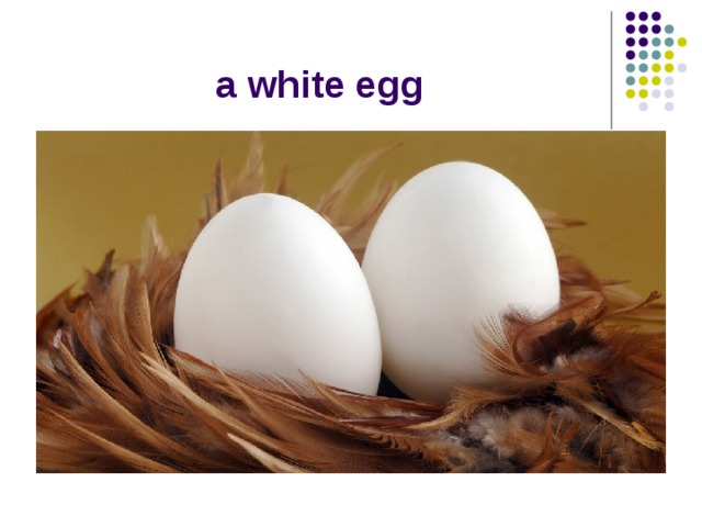 a white egg 