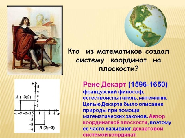 Координаты на плоскости презентация