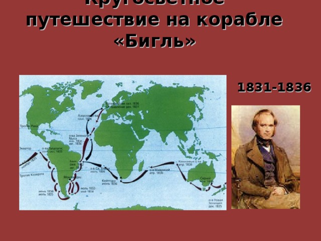 Кругосветное путешествие на корабле «Бигль»   1831-1836 