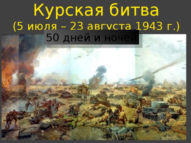 Курская битва (5 июля – 23 августа 1943 г.) 50 дней и ночей 