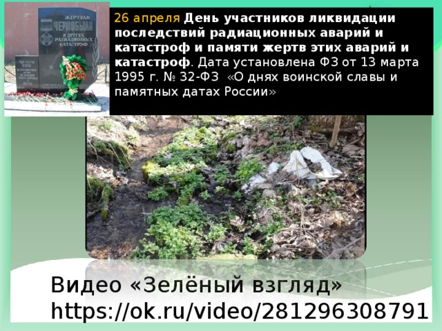 День участников ликвидации последствий радиационных аварий и катастроф презентация