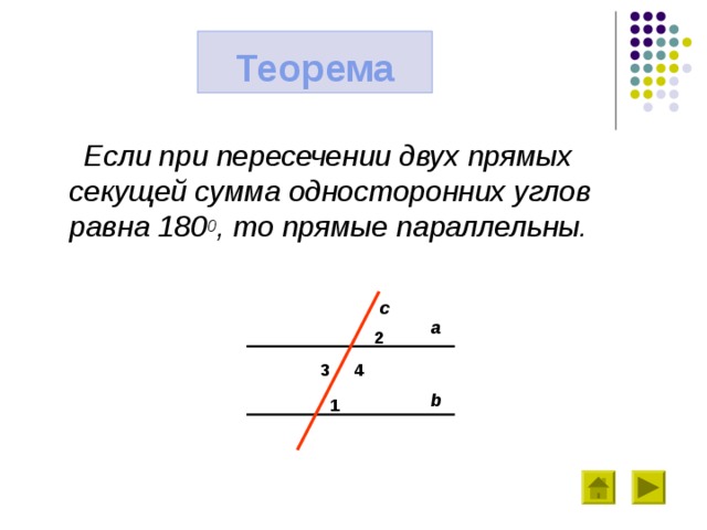 Если две параллельные прямые пересечены. Если при пересечении двух прямых секущей сумма углов равна 180. Если сумма односторонних углов равна 180 то прямые параллельны. Если при пересечении двух прямых секущей сумма односторонних углов. Если при пересечении двух прямых секущей сумма.