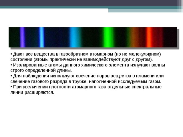 На рисунке приведены спектр поглощения разреженных атомарных