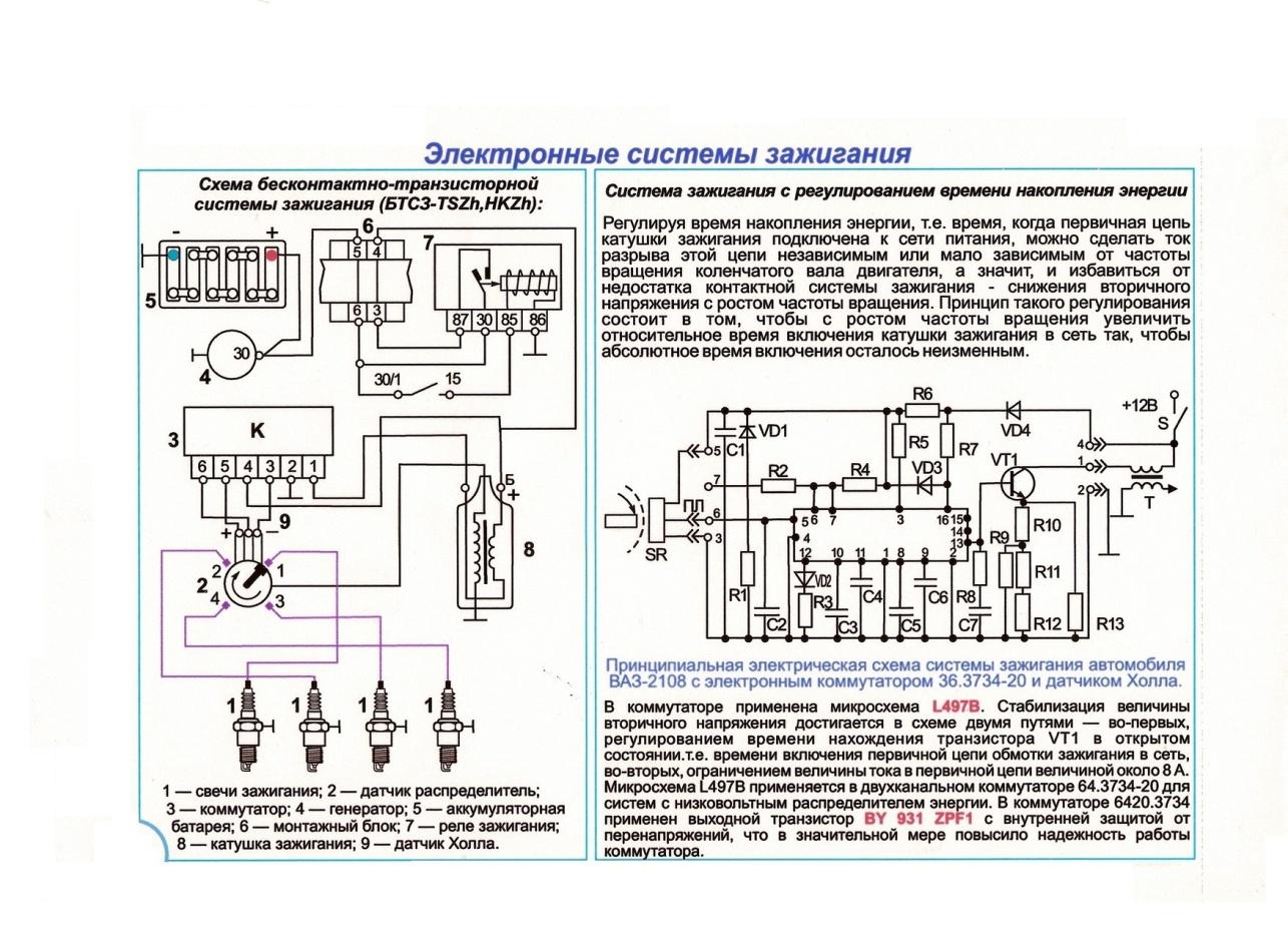 Контактно транзисторные схемы. Схемы электронного зажигания для автомобилей. Схема бесконтактной системы зажигания.