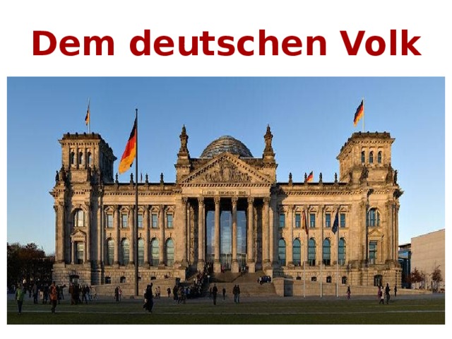 Dem deutschen Volk 