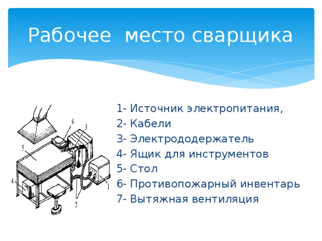 Какой стул необходимо установить на стационарном рабочем месте электросварщика